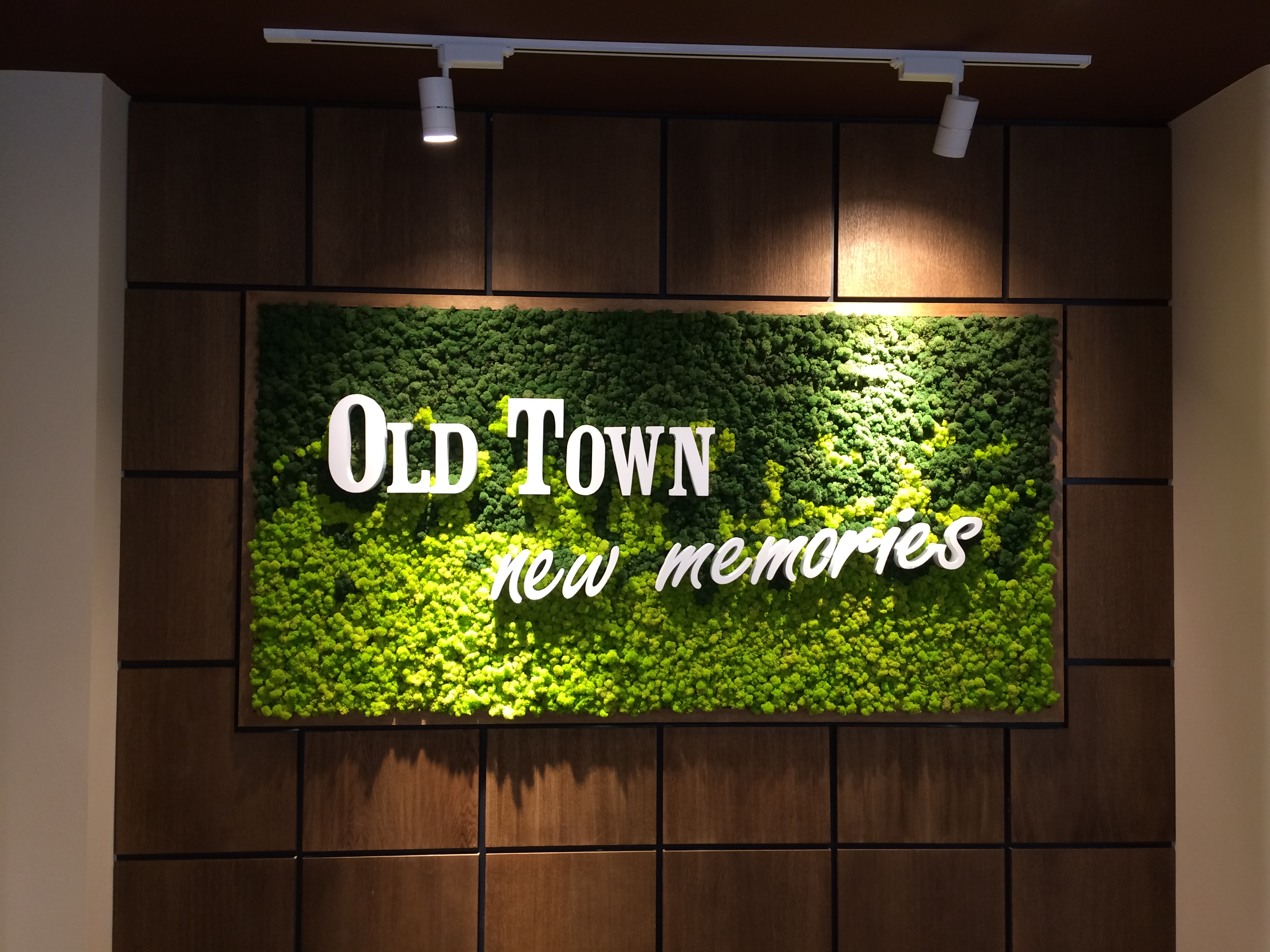 Perete cu licheni stabilizați Green Walls - logo Old Town